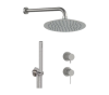 Душевая система Remer X Style INOX SSX92PS02UFM25, нержавеющая сталь