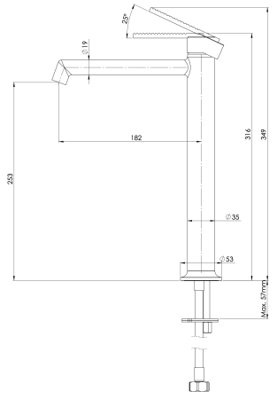 Смеситель для раковины Daniel Regency RN607BCR