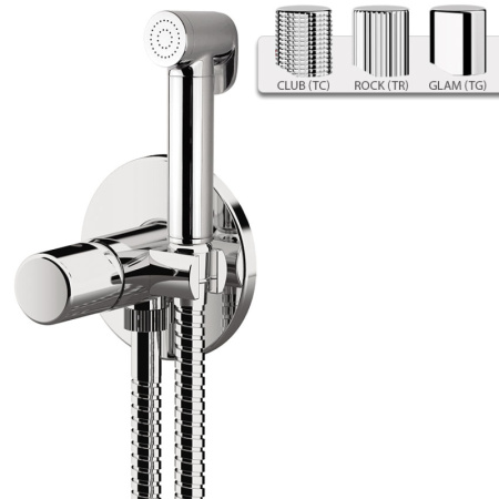 Гигиенический душ со смесителем Daniel Trilogy TG6454DC15, чёрный матовый