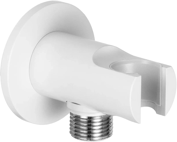 Держатель ручного душа с подключением шланга Remer 337MBO, белый матовый