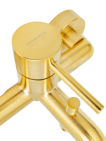 Смеситель для ванны Mariani Next B22212NS, золото брашированное