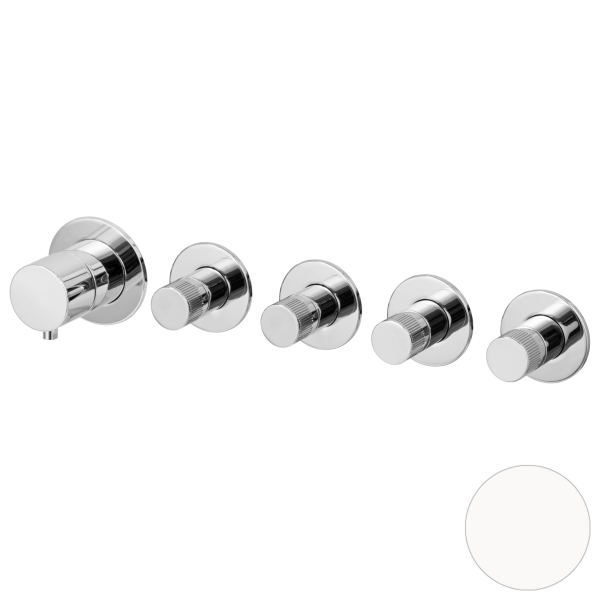 Смеситель для душа Remer X Style N98D4PWBBO, белый матовый