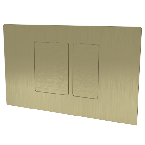 Кнопка смыва Remer RB820CH, шампань брашированная PVD