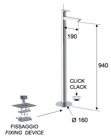 Смеситель для раковины Daniel Diva DV688CR