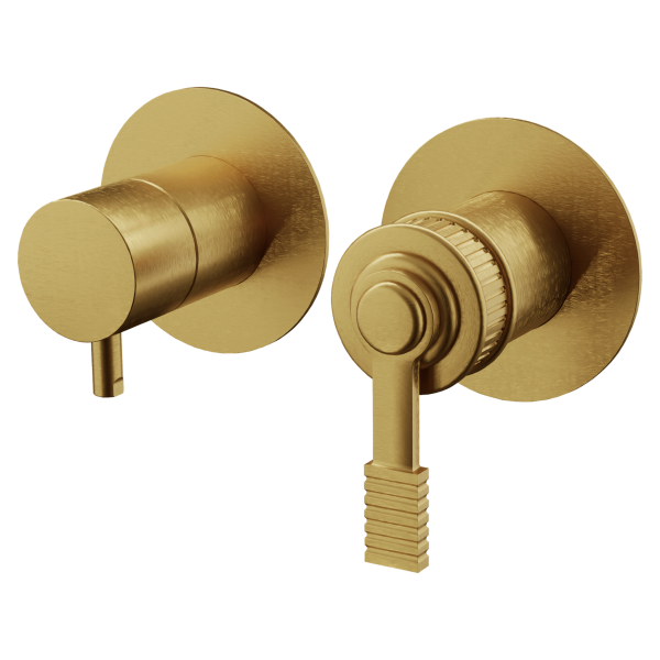 Смеситель для душа Remer Atelier AL93ZPWBBG, золото брашированное