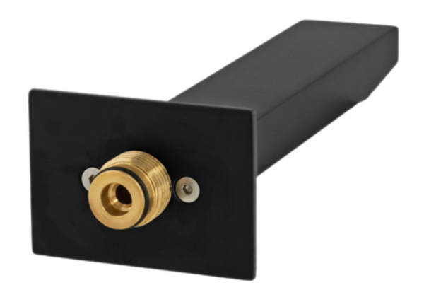 Излив настенный 18 см Remer Qubika 91QNO, черный матовый