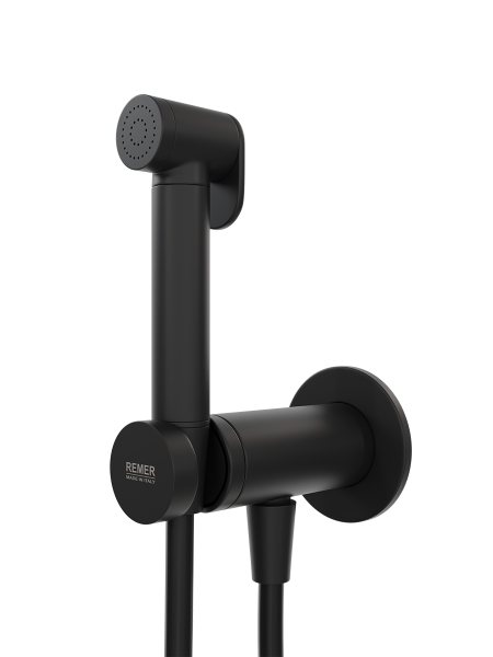 Гигиенический душ со смесителем Remer X Style X61PWNO, черный матовый