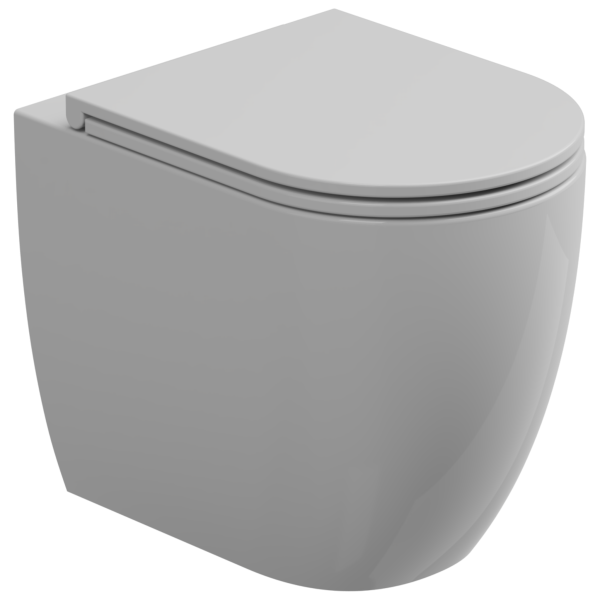 Чаша приставного унитаза со смывом Smart Clean GSG Ceramic Design Like LKWC01000P, белый глянцевый