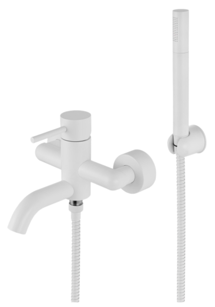 Смеситель для ванны Remer X Style X02BO, белый матовый