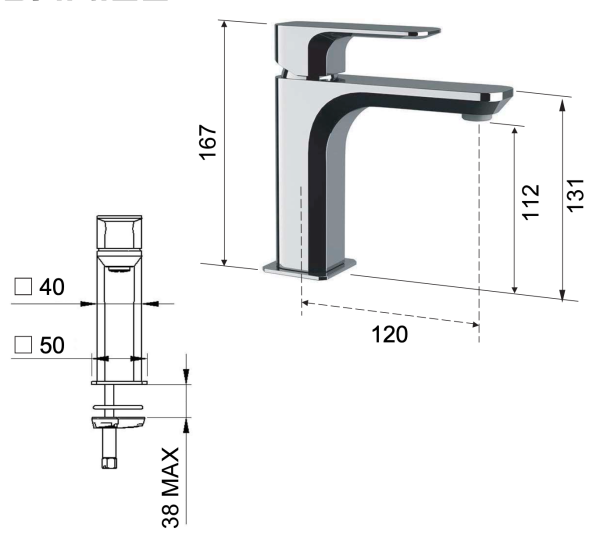 Смеситель для раковины Daniel Tiara TA606NCR