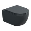 Чаша подвесного унитаза биколор со смывом Eco Clean (торнадо) и креплением GSG Ceramic Design Like RULKWCSOECBI000/028FI, White/Ebano Matt
