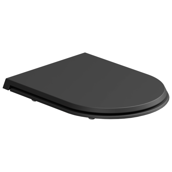 Крышка с сиденьем для подвесного унитаза с микролифтом GSG Ceramic Design Cruise CRCOPRSLTICR003, черный матовый