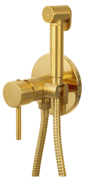 Гигиенический душ со смесителем Remer X Style X65WBG, золото брашированное