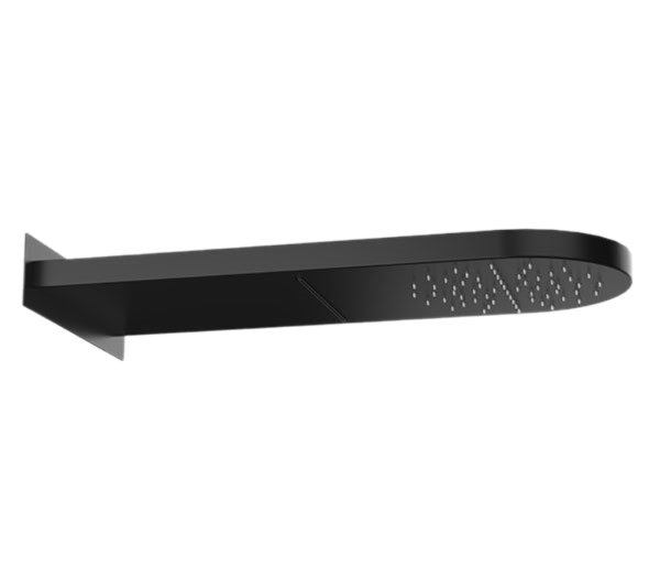 Верхний душ настенный 50x20 см Remer 350MMCANOX, черный матовый