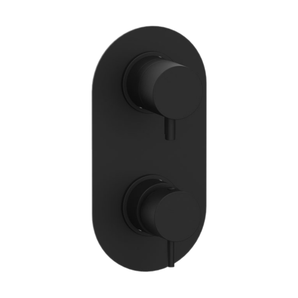 Смеситель для душа Daniel Tokyo TK612D2KB15, чёрный матовый