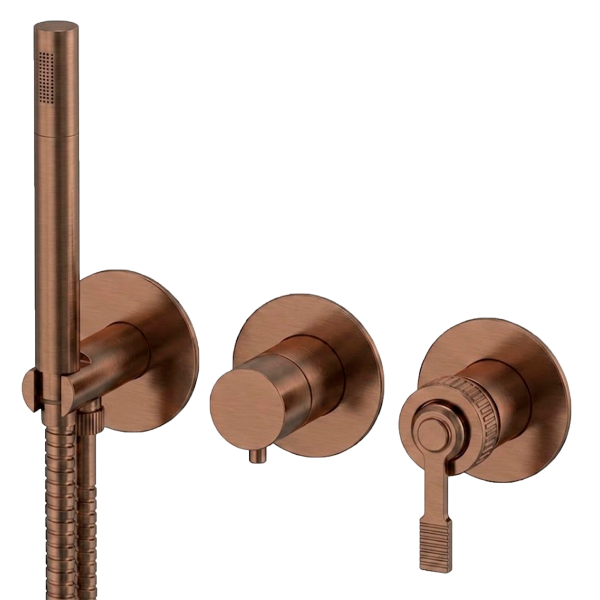 Смеситель для душа Remer Atelier AL97D3PWBCU, медь брашированная PVD