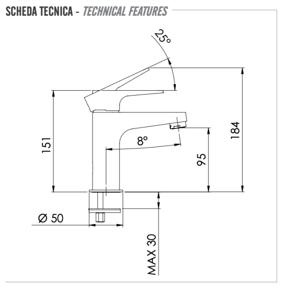 Смеситель для раковины Remer Winner W11