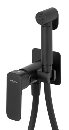 Гигиенический душ со смесителем Daniel Tiara TA645BP4DC15, чёрный матовый