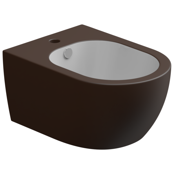 Биде подвесное биколор GSG Ceramic Design Like LKBISOBI000/035, White/Cacao Matt