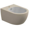 Биде подвесное биколор с донным клапаном и креплением GSG Ceramic Design Like RULKBISOBI000/034FIPI, White/Sabbia Matt