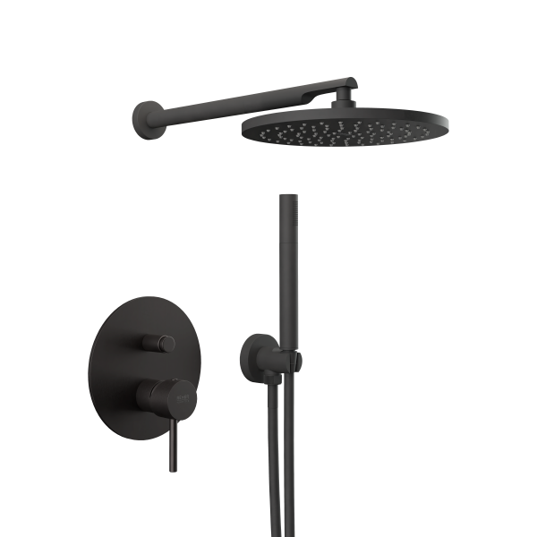 Душевая система Remer X Style X09S02ONO, черный матовый