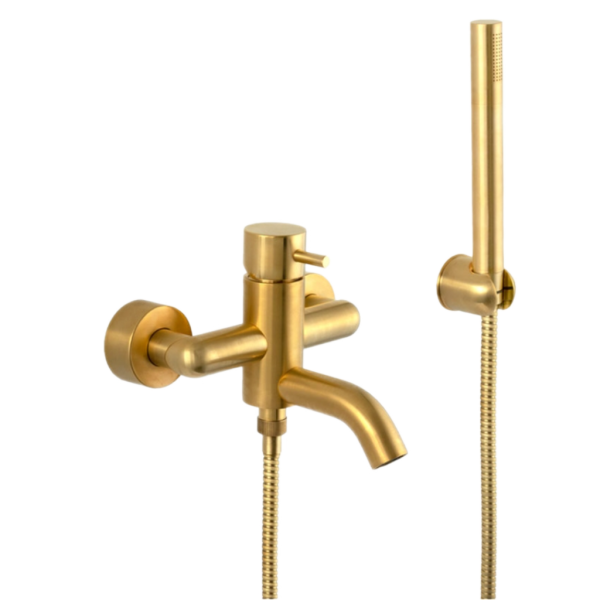 Смеситель для ванны Daniel Tokyo TK610DP, золото брашированное
