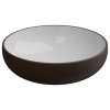 Раковина накладная биколор 45 см GSG Ceramic Design Easy EALAVRO45BI000/035, White/Cacao Matt