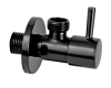 Запорный вентиль 1/2*1/2 Remer 128L1212СFP, черный брашированный хром