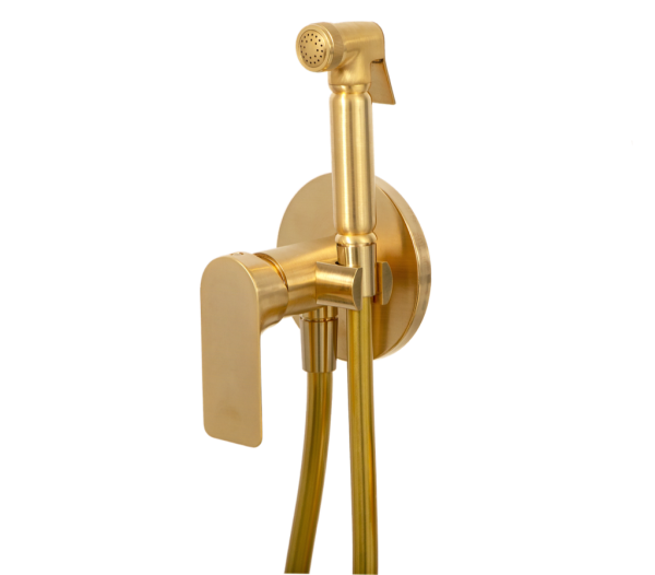 Гигиенический душ со смесителем Remer Infinity I65BG, золото брашированное