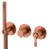 Смеситель для душа Remer Atelier AL97D3PWBRP, медь брашированная