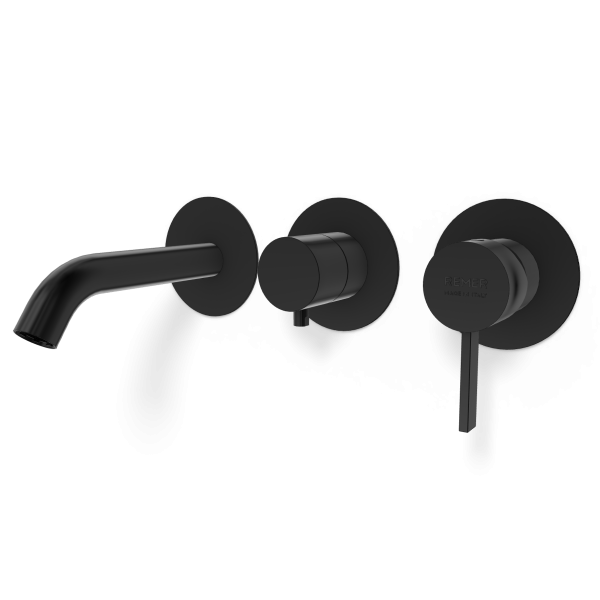 Смеситель для ванны Remer Metrica MC54D3PWBCFP, черный брашированный хром