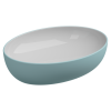 Раковина накладная биколор 55x42 см GSG Ceramic Design Easy EALAVOV55BI000/037, White/Ice Matt