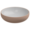 Раковина накладная биколор 45 см GSG Ceramic Design Easy EALAVRO45BI000/032, White/Cipria Matt