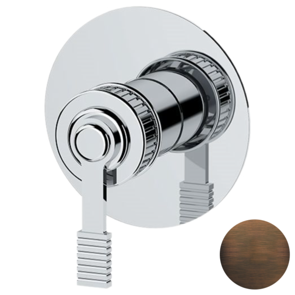 Смеситель для душа Remer Atelier AL30LBR, бронза масляная