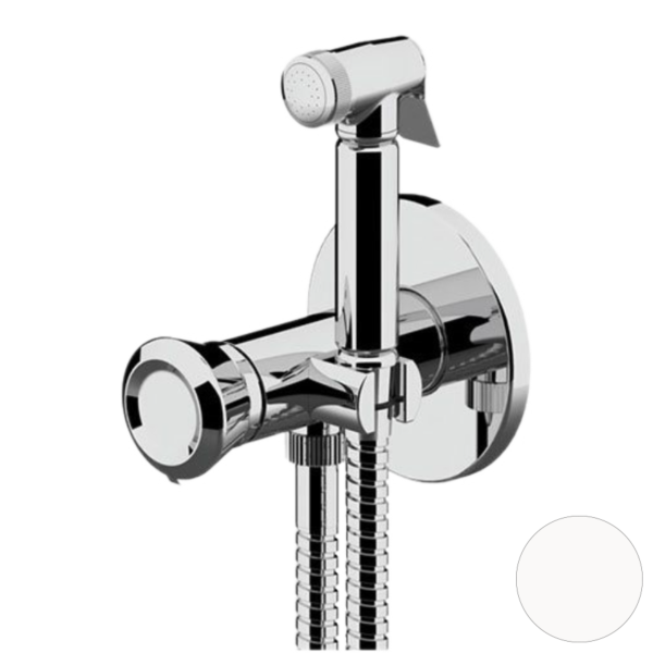 Гигиенический душ со смесителем Remer Element ET65BO, белый матовый