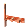 Смеситель для душа Remer Ottagono ON97D2WBRP, медь брашированная
