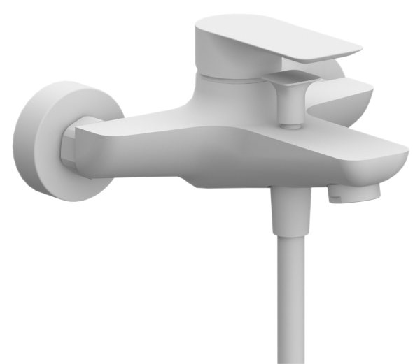 Смеситель для ванны Remer Infinity I05BO, белый матовый