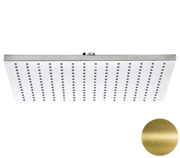 Верхний душ с шарнирным соединением 30 см Remer 359SSLVOX, латунь состаренная