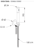 Комплект для душа Remer INOX SS337M317MM, нержавеющая сталь      