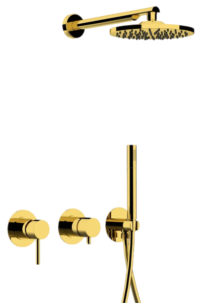 Душевая система Remer X Style X96S02ODO, золото глянцевое