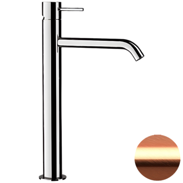 Смеситель для раковины Remer X Style X11LXLRP, медь брашированная