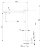 Смеситель для раковины Remer Edge EG512LXL