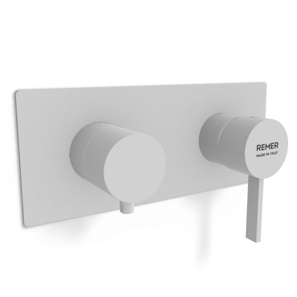 Смеситель для душа Remer Metrica MC92ZWBBO, белый матовый