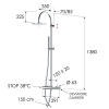 Душевая система термостатическая Remer EQ37330L