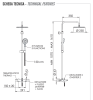 Душевая система термостатическая с изливом Remer EQ34A8MPUFM25G