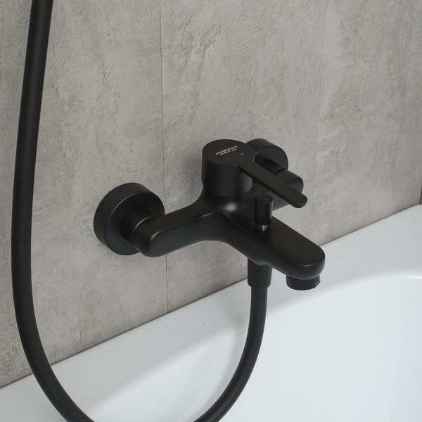 Смеситель для ванны Mariani Winter B14212WN, черный матовый