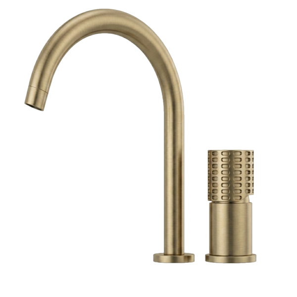 Смеситель для раковины Remer Celebrity CEC57LCH, шампань брашированная PVD