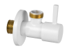 Запорный вентиль 1/2*1/2 Remer 128L1212BO, белый матовый