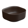 Раковина накладная 42 см GSG Ceramic Design Hit! HILAVQU42035, Cacao Matt
