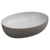 Раковина накладная биколор 55x42 см GSG Ceramic Design Easy EALAVOV55BI000/030, White/Cashmere Matt